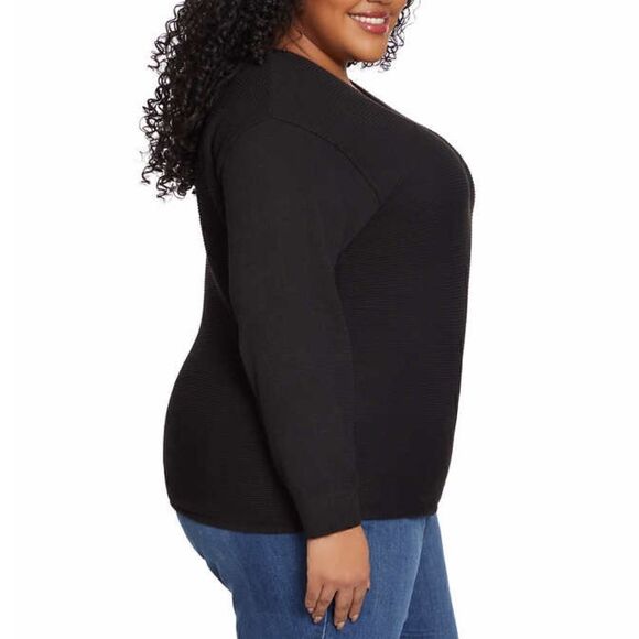 Ella Moss Ladies' Ribbed V-Neck Sweater - Picture 5 of 7